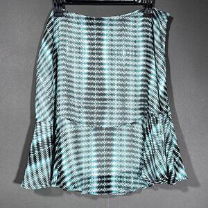Worthington Ruffle Hem Lined‎ Skirt Size 14